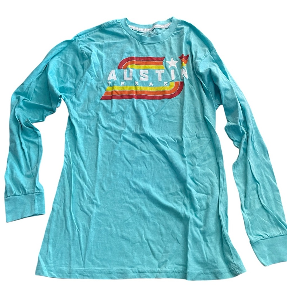 Austin Texas Long Sleeve Shirt - Blue